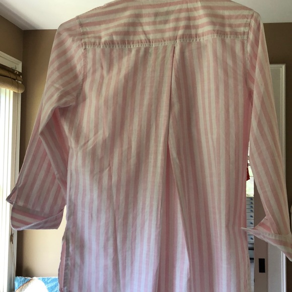 NWT-Vineyard vines pink/white striped cotton tunic - Picture 9 of 10